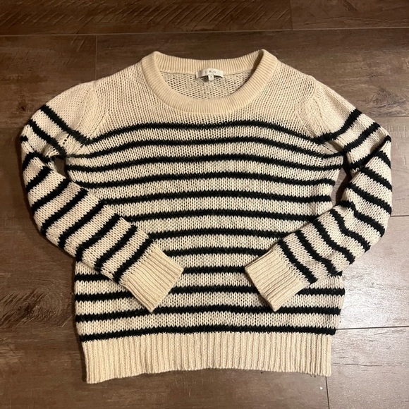IRO Somk Striped Knitted Alpaca Wool Sweater - Picture 1 of 5